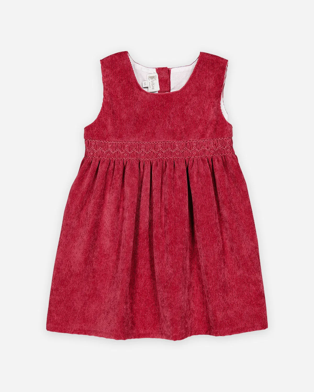 Vestir o bebé com um vestido de veludo bordado para ocasiões especiais