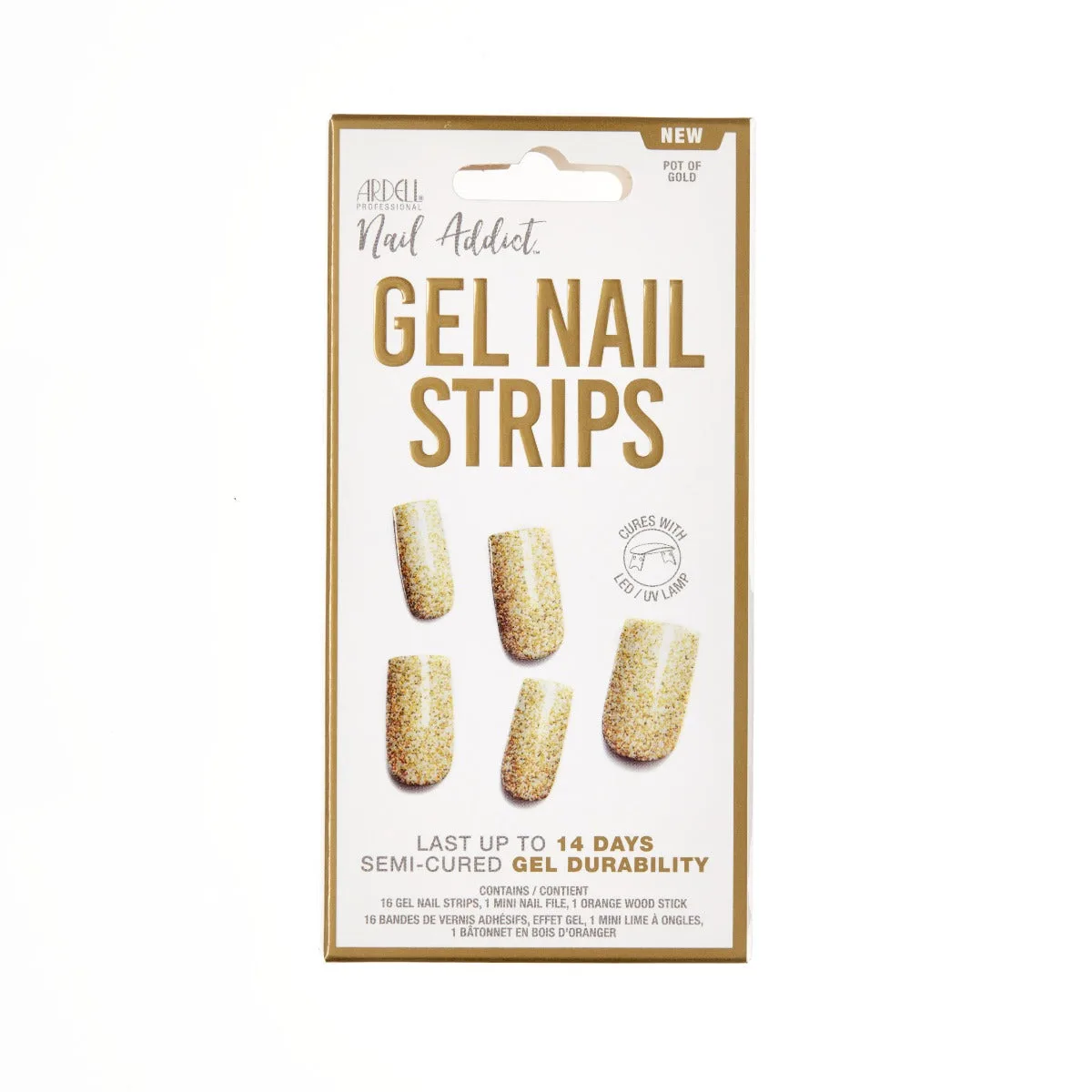Nail Addict Pot of Gold Gel Strips: Feestelijke manicure-ideeën