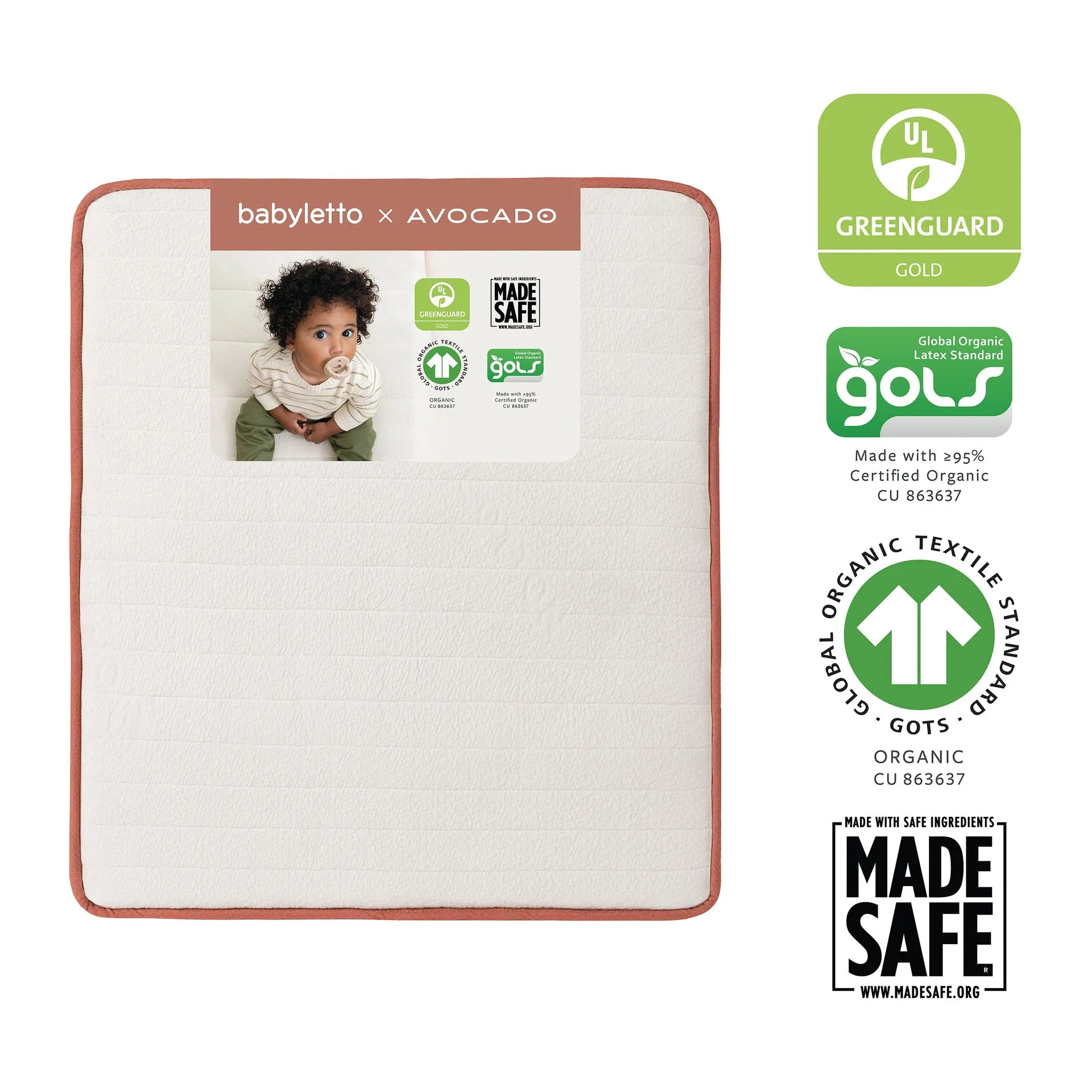 babyletto x Avocado Organic Midi Crib Mattress