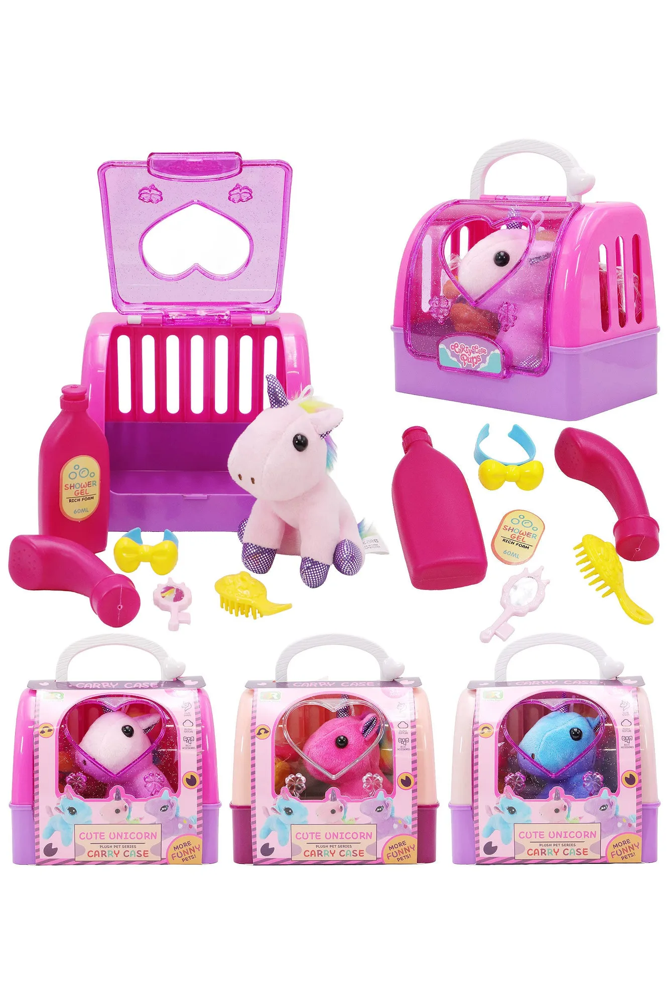 Sac de transport pour peluche licorne