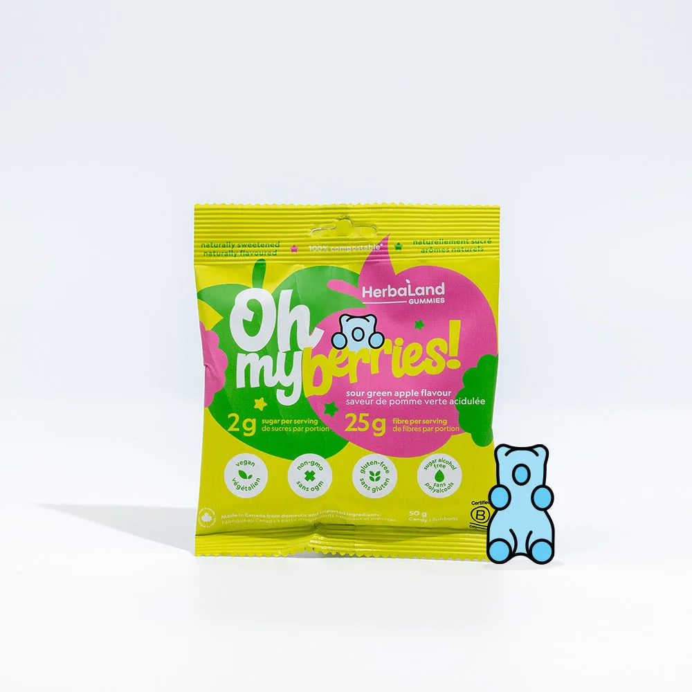 Herbaland Gummies – Oh My! Berries – Sour Green Apple