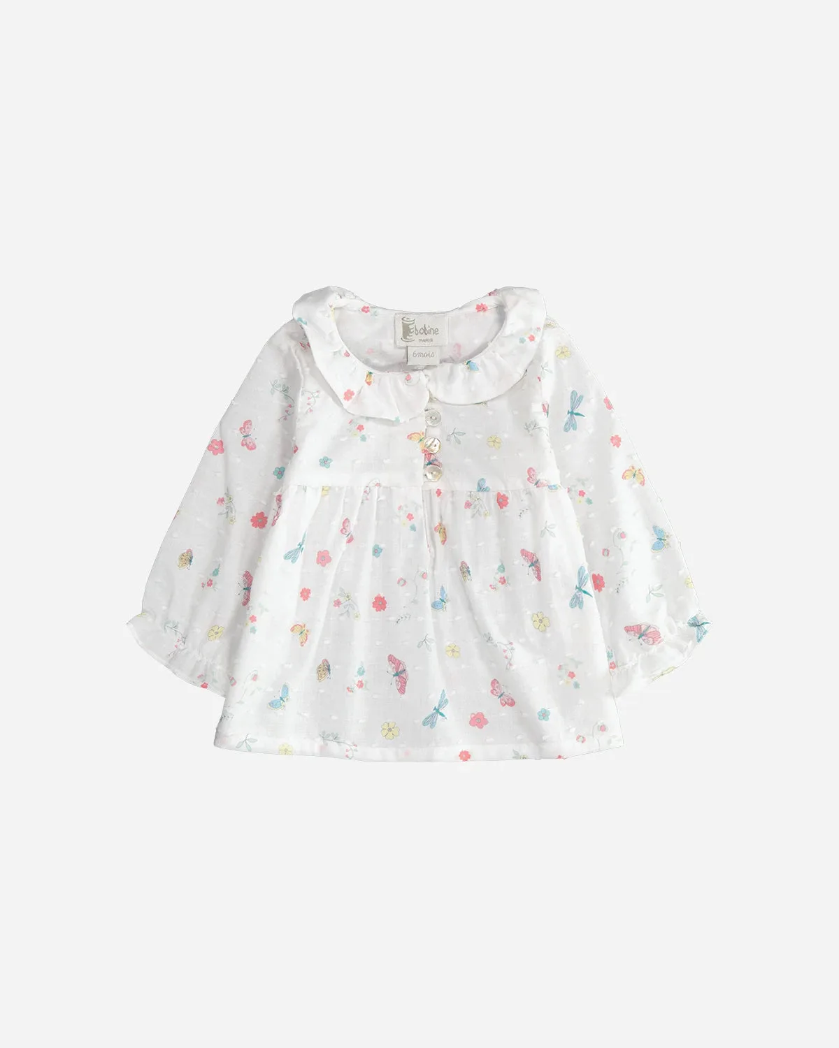 Blouse Ava blanche plumetis