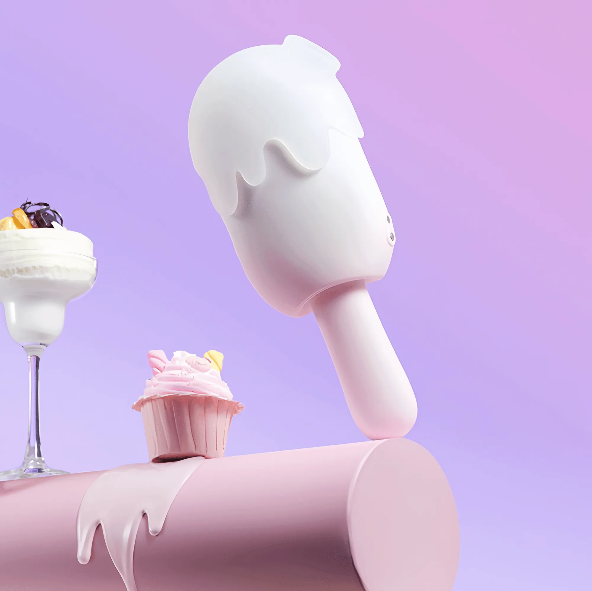Sweet Stick Ice Cream Sucking Massager