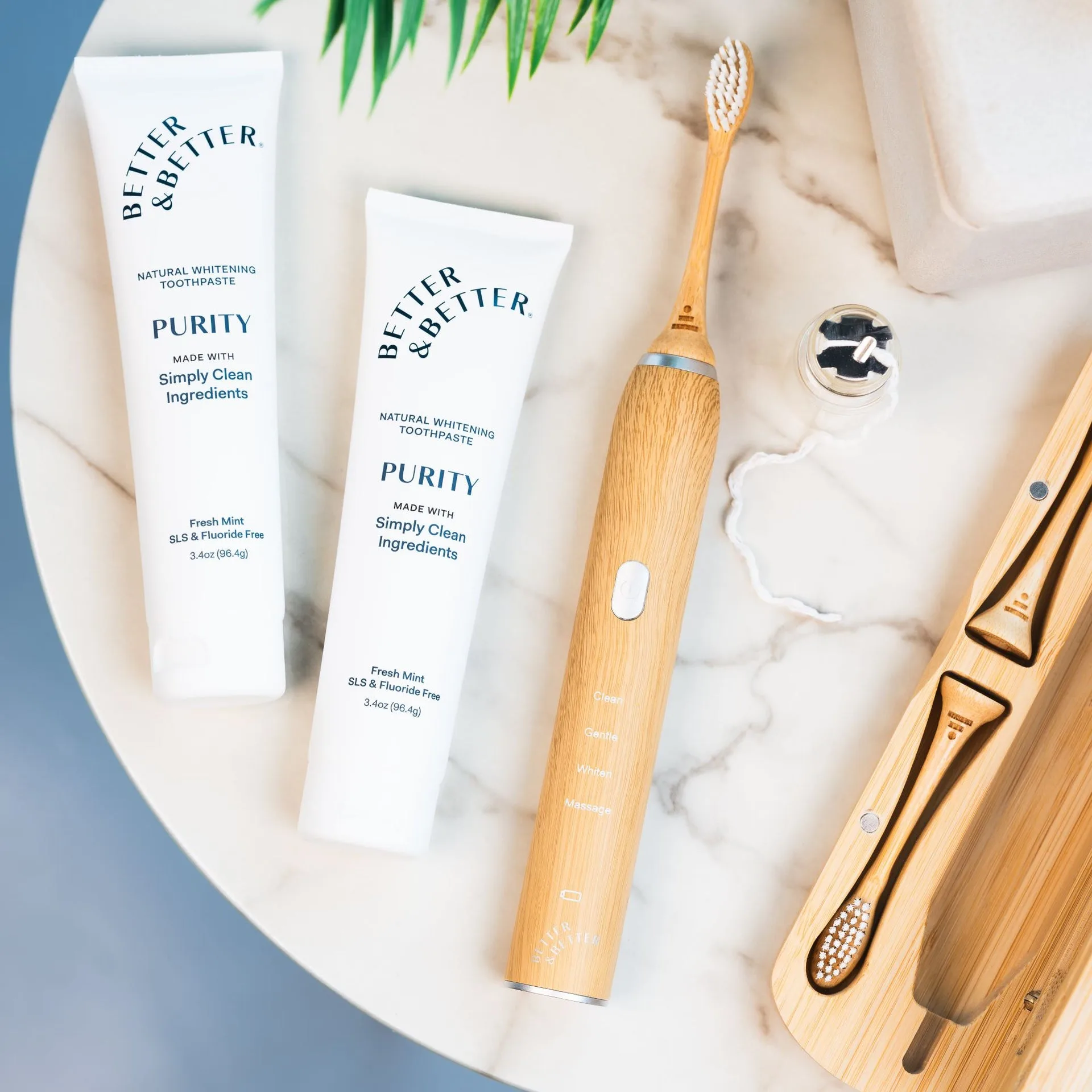 Bamboo Sonic & Purity Zahnpasta-Set: Was drin ist
