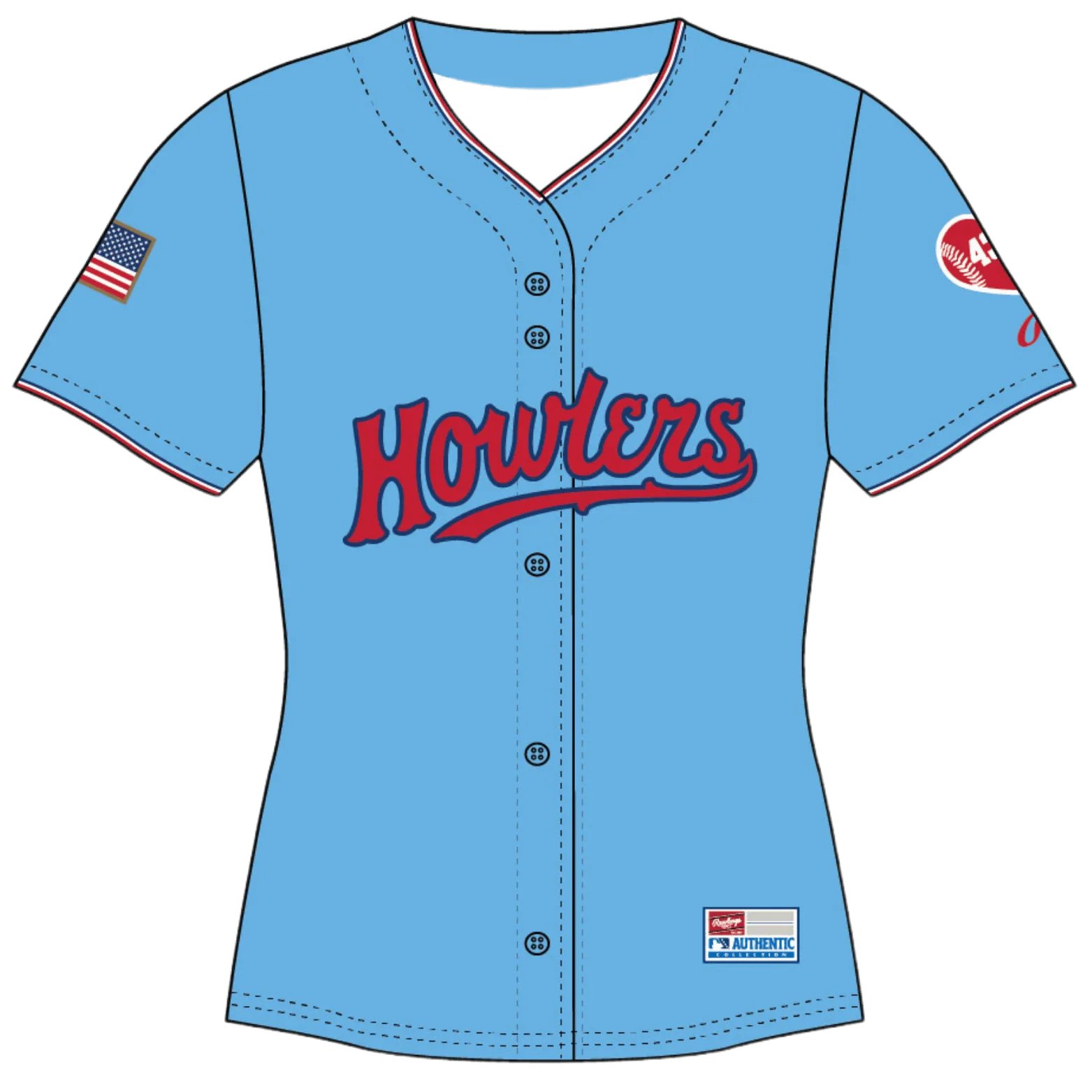 Hill City Howlers Women's Alternate 1 Replica Sublimated Jersey