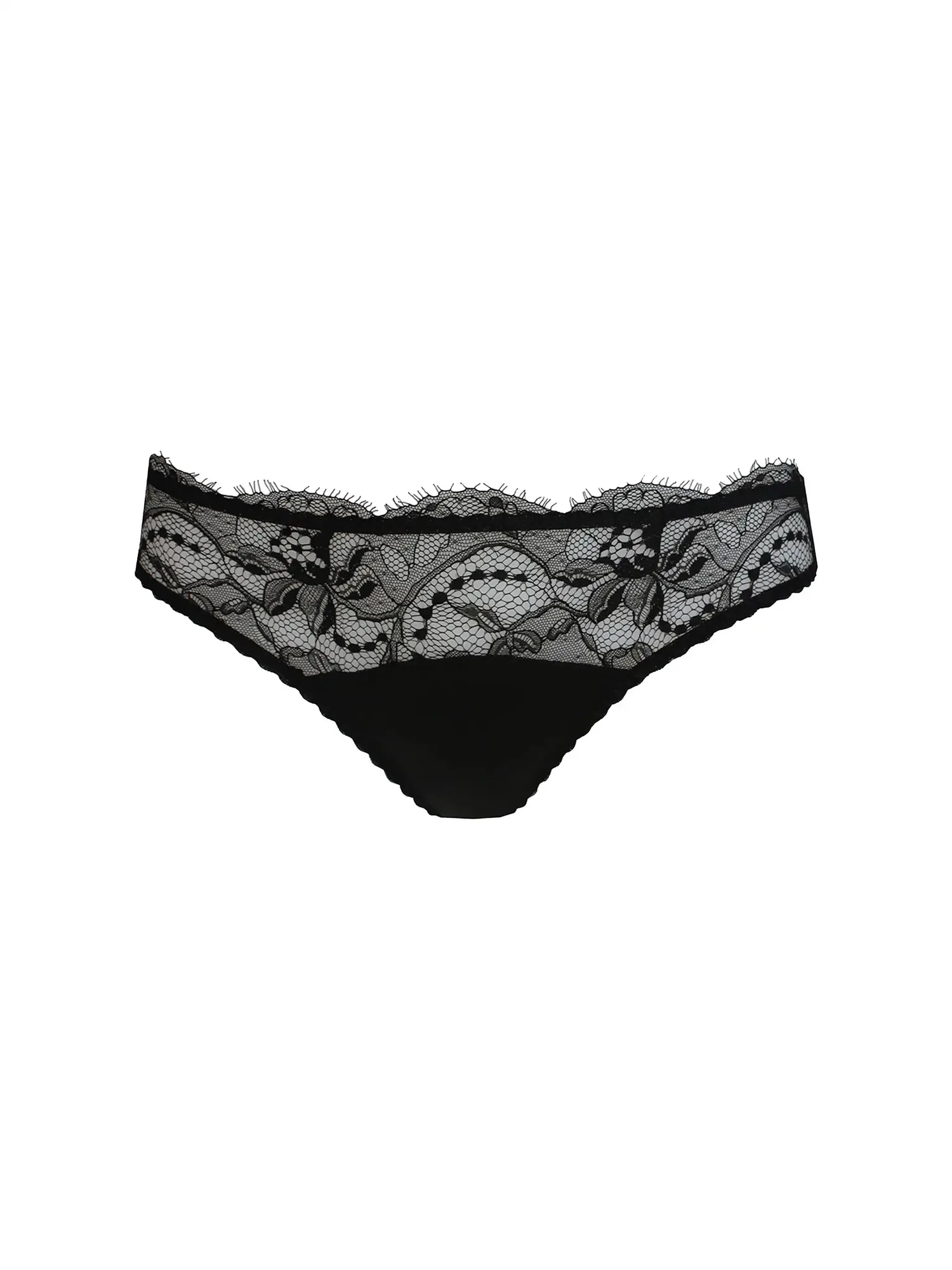 Signature Lace Thong - Black
