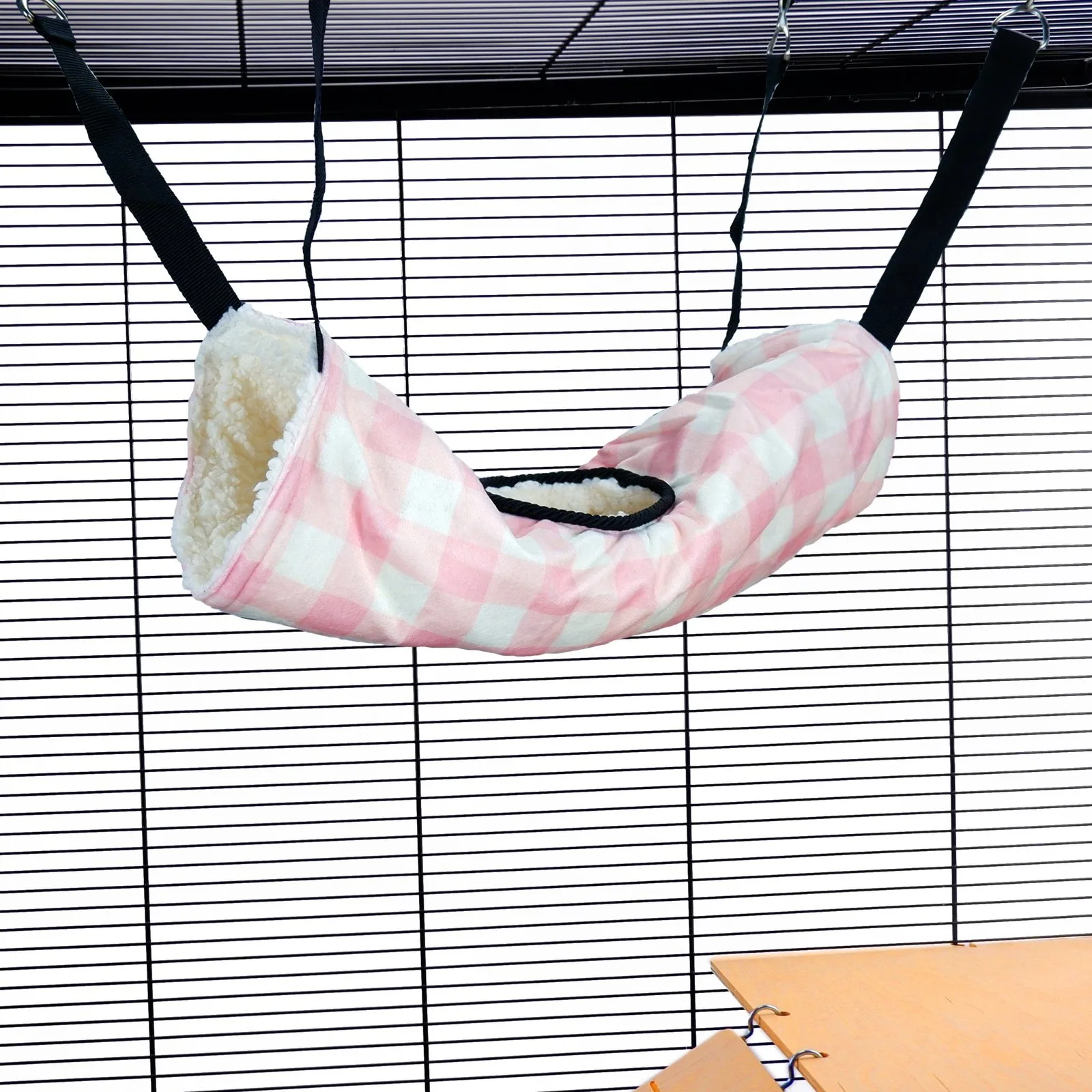 Frettchen-Tunnel-Spielzeug: Pink Gingham vs. Rote Punkte