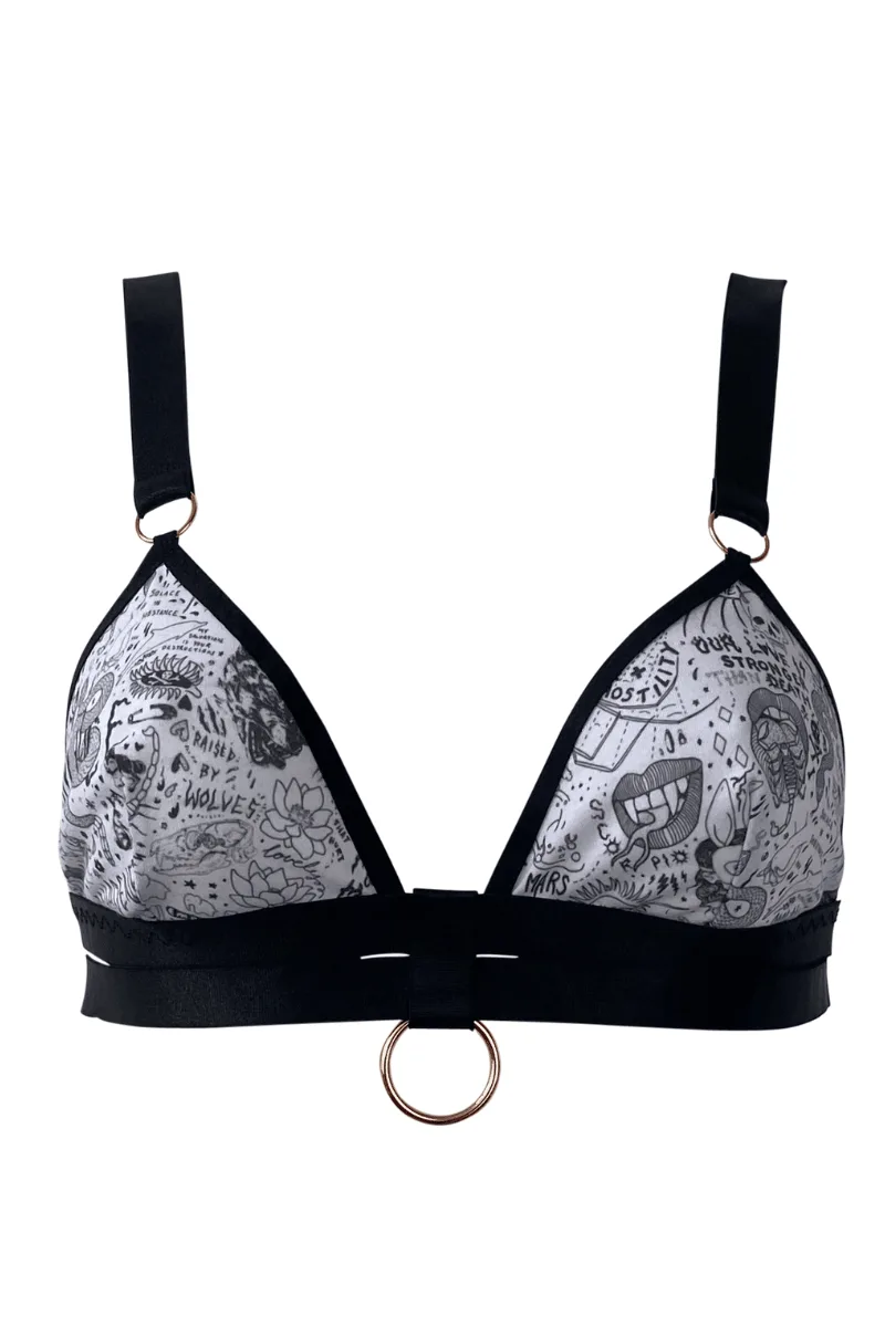 Emily Malice Venom Bralette Wit: Maat- & Stijltips