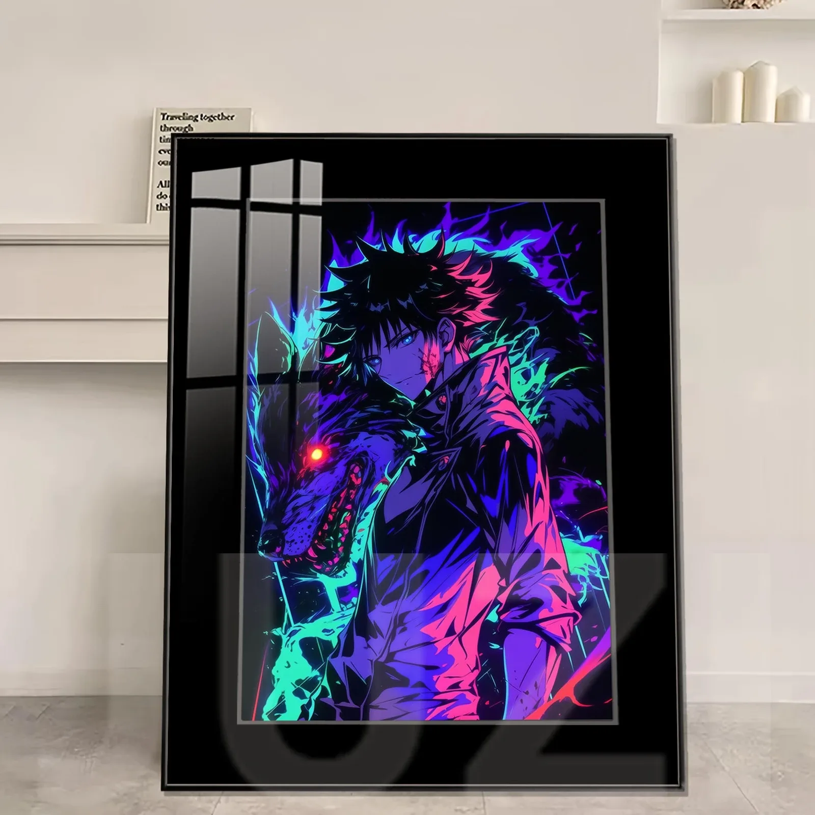 Divine Dogs Megumi Fushiguro Decorative Painting - Jujutsu Kaisen Decorative Painting - JuZi Studio