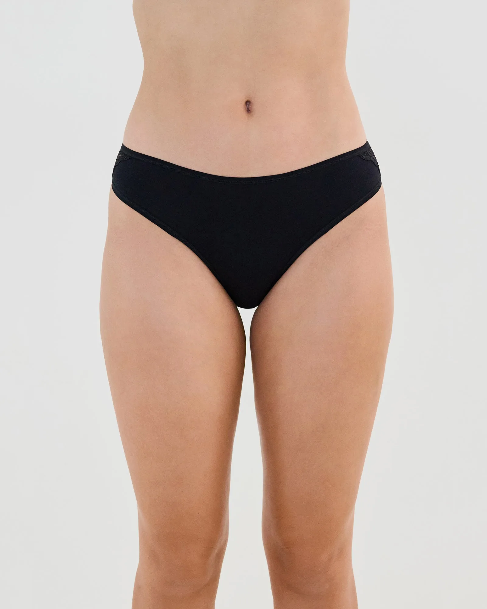 Bikini de algodón y encaje