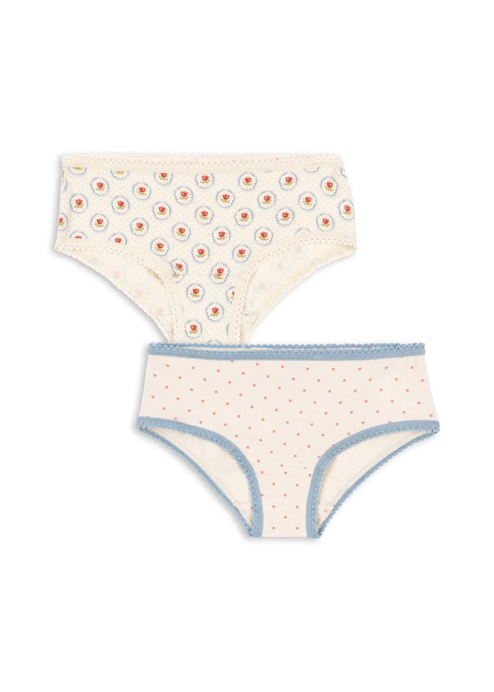 BASIC 2 PACK UNDERPANTS - pirouette dot/mirage