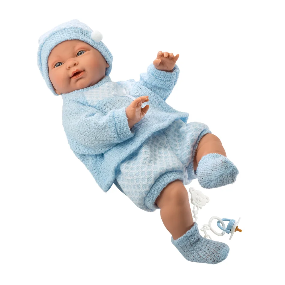 Llorens gelede pop 45 cm Hugo aankleden