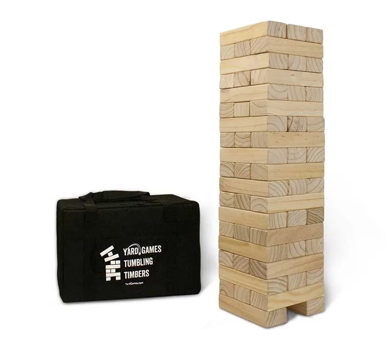 Giant Tumbling Timbers vs Jenga: Yard Game Showdown