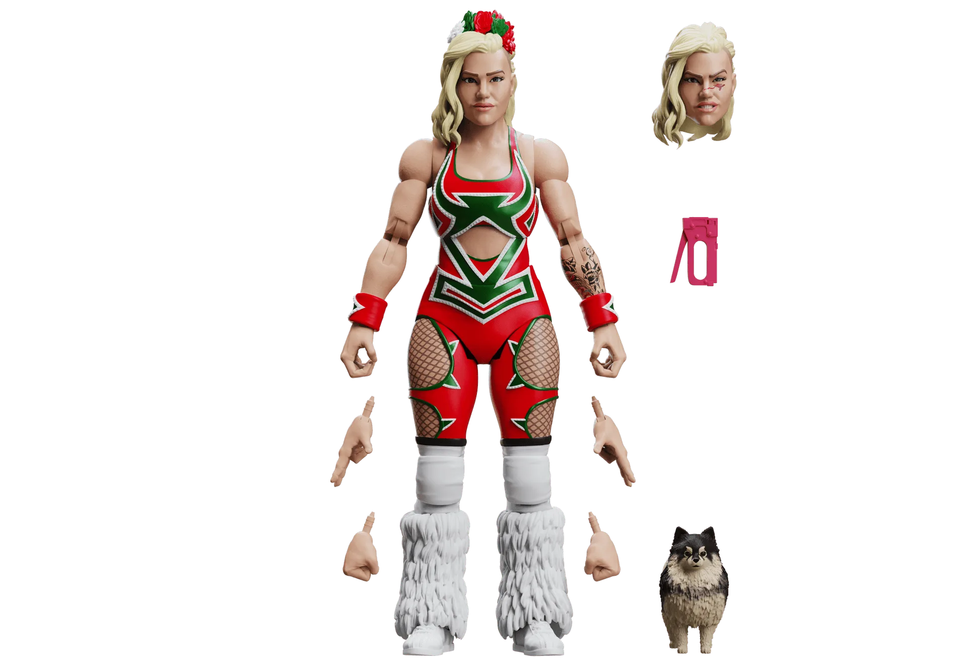 Figur Aksi Premium Legends of Lucha Libre: Taya Valkyrie