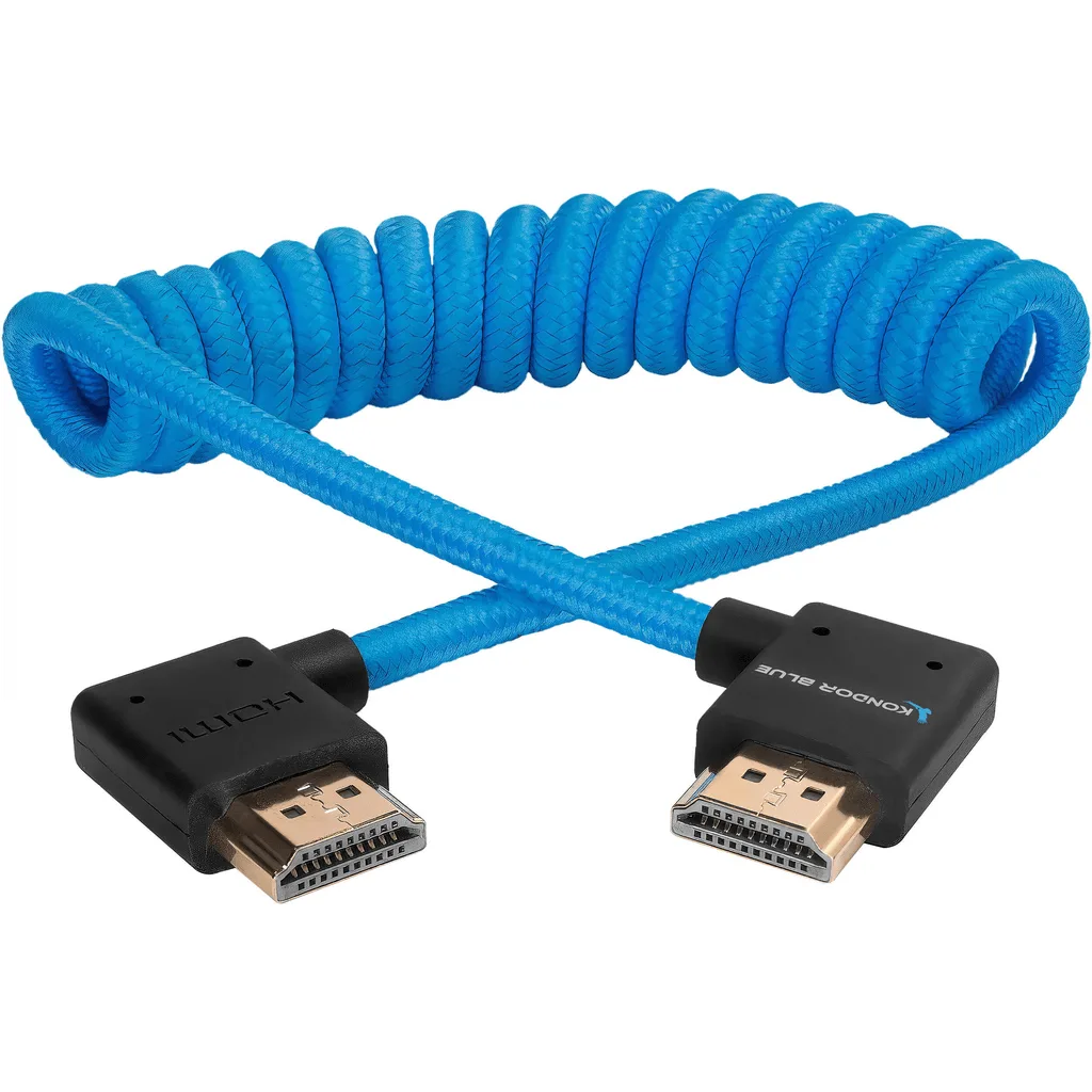 كابل HDMI ملتف لشاشات الكاميرا: فوائد الزاوية القائمة