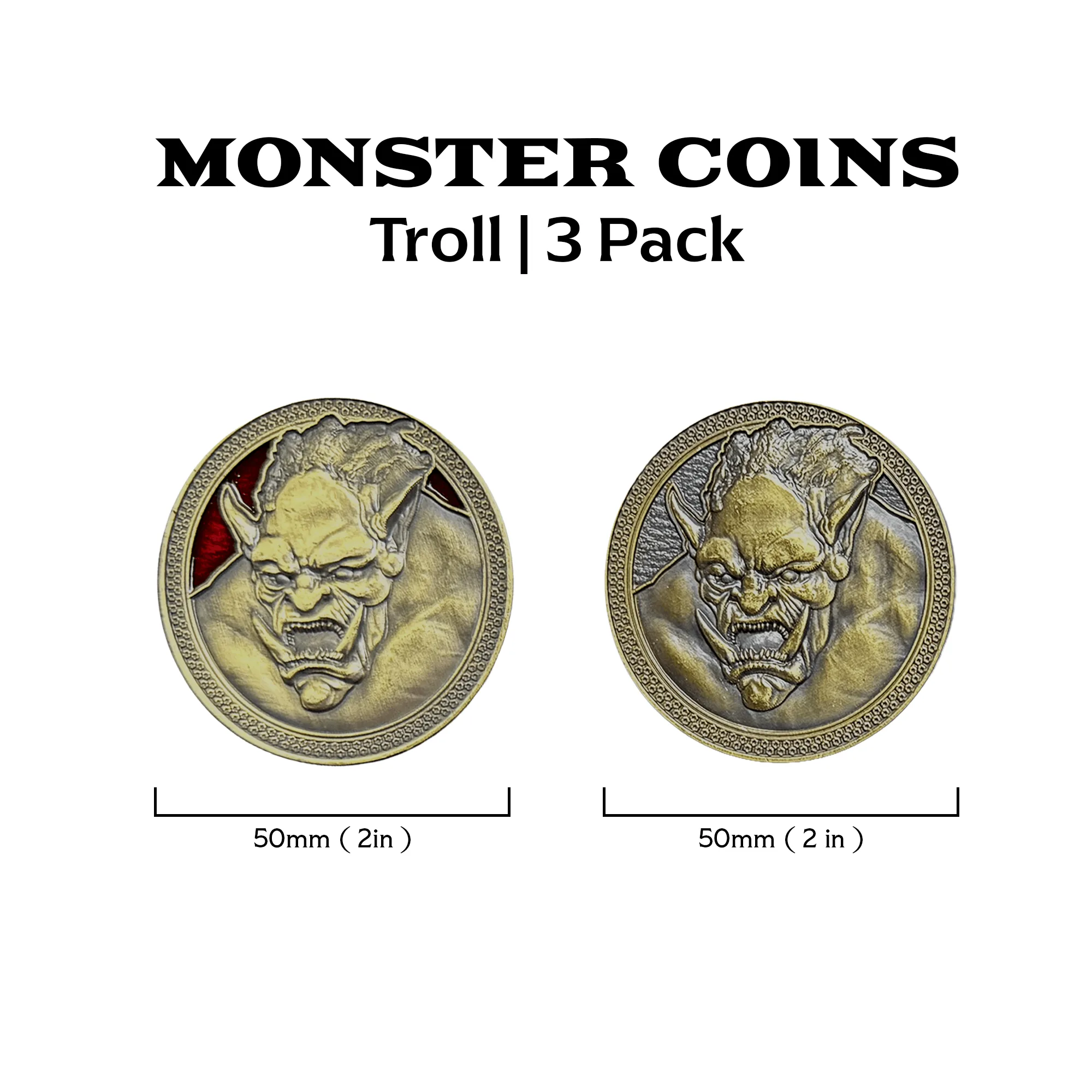 Monster Coins - Troll - 3 Pack