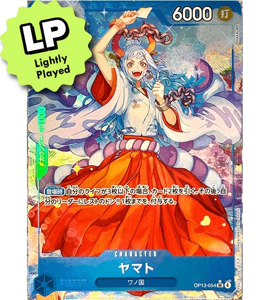 So erkennen Sie eine leicht bespielte One Piece Karte: OP13-054 Yamato