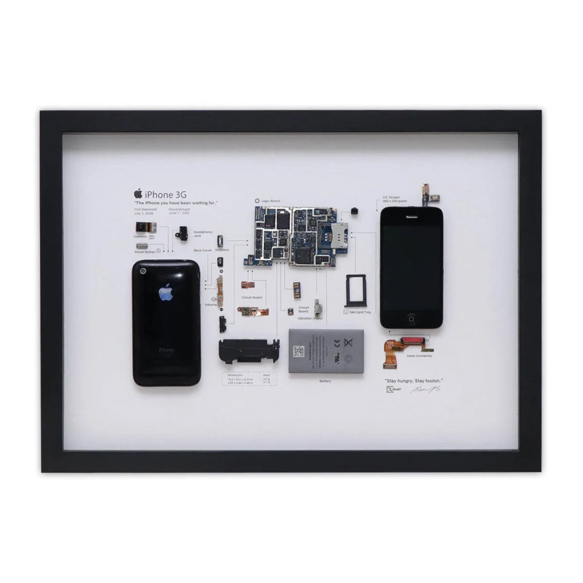 Xreart iPhone 3G Frame: Wall Art for Retro Tech Fans