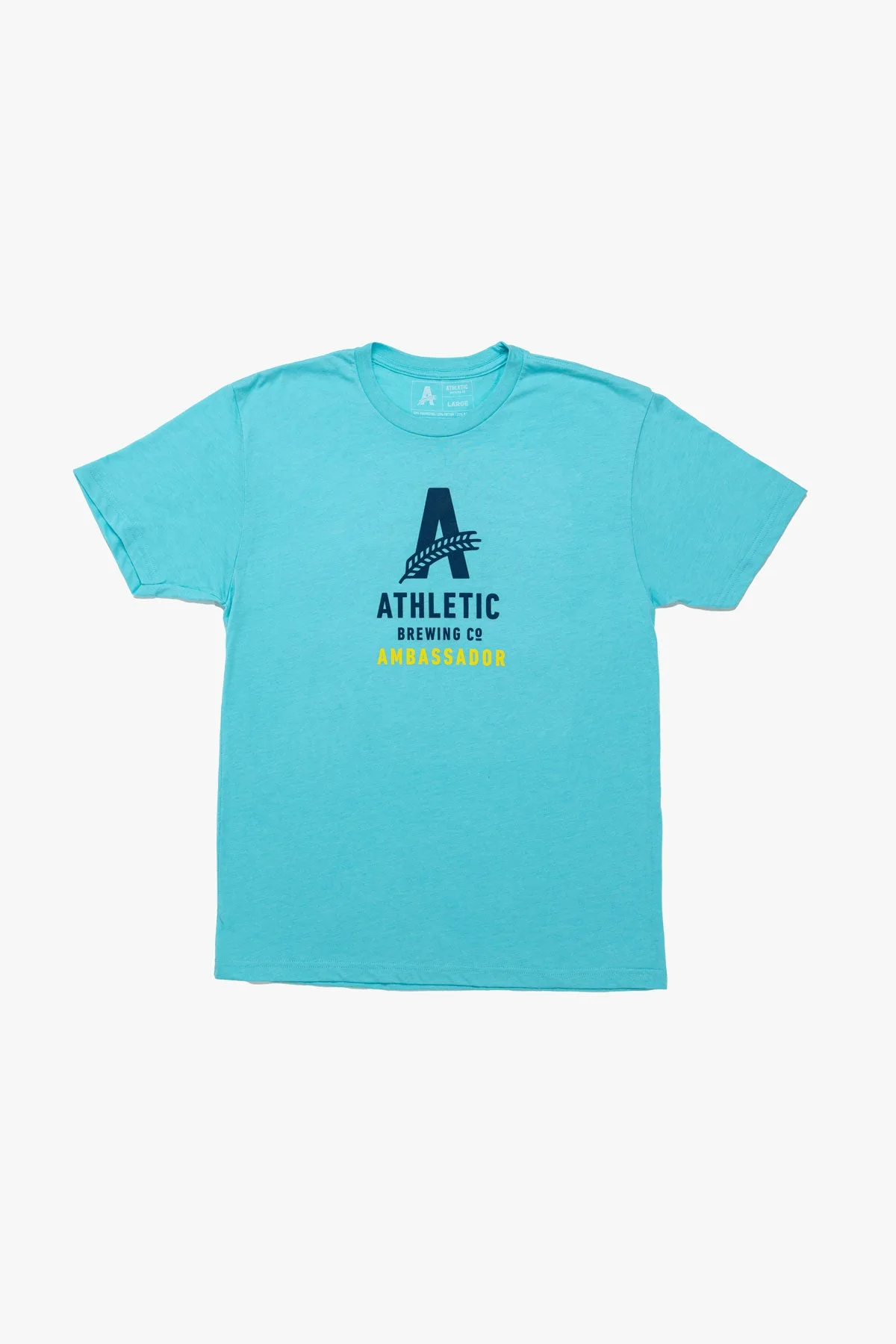 Ambassador T-Shirt: Tahiti Blue vs. Mint Color Comparison