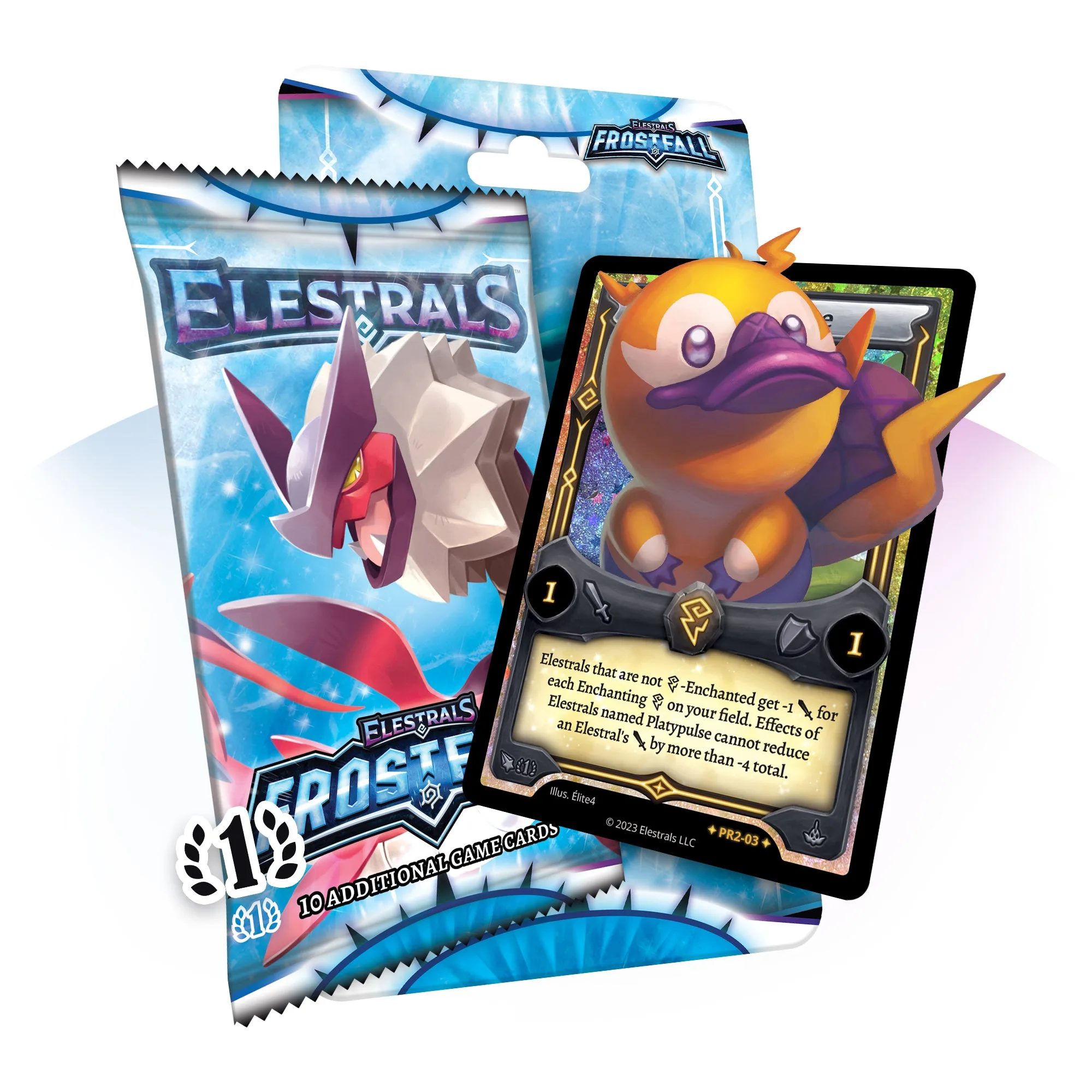 Elestrals TCG: 스텔라 플라티펄스 블리스터 팩 - 프로스트폴 (퍼스트 에디션)
