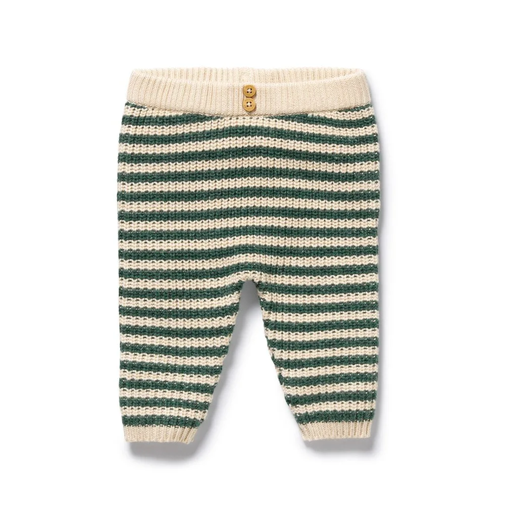 Organic Knitted Stripe Legging