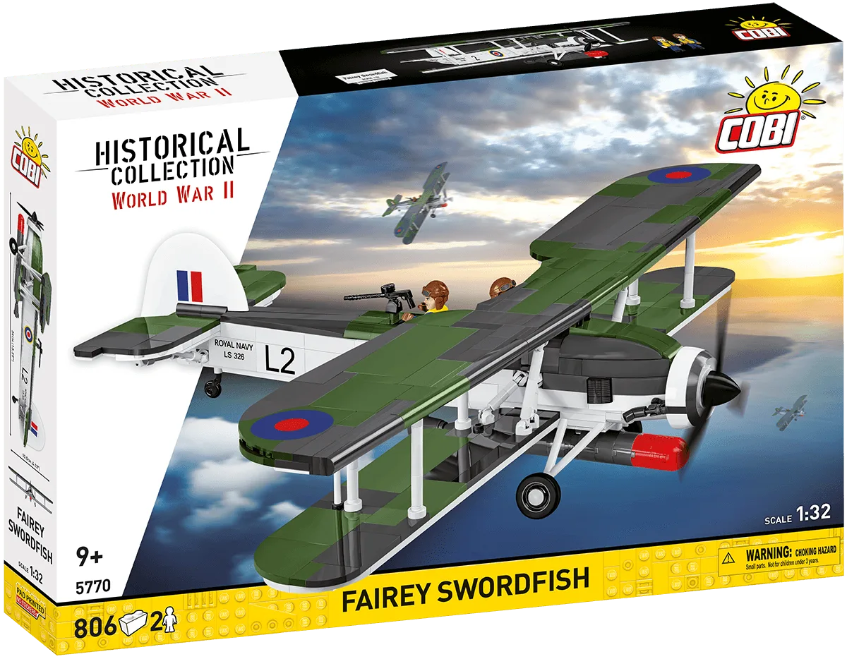COBI Fairey Swordfish vs Type 95 Ha-Go Tank