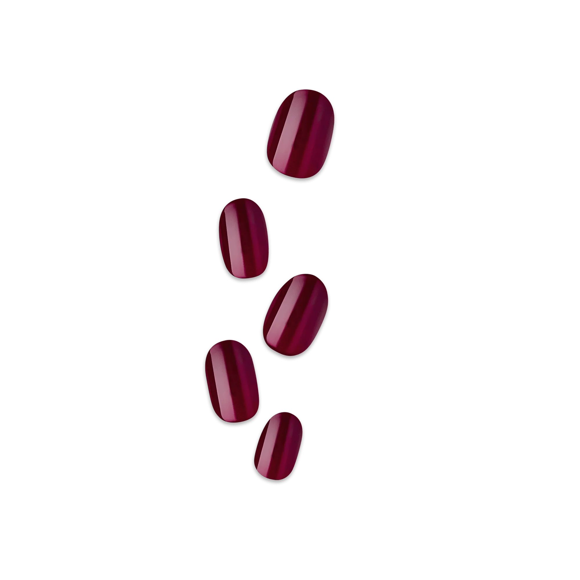 Impress Color أظافر ضغطية مزيفة بدون غراء - Over You | صلب، أحمر، قصير، بيضاوي، مانيكير