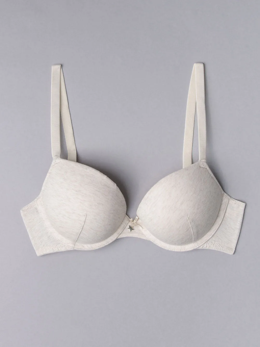 Push-up con coppe graduate e ferretto - ECRU MELANGE - 1444