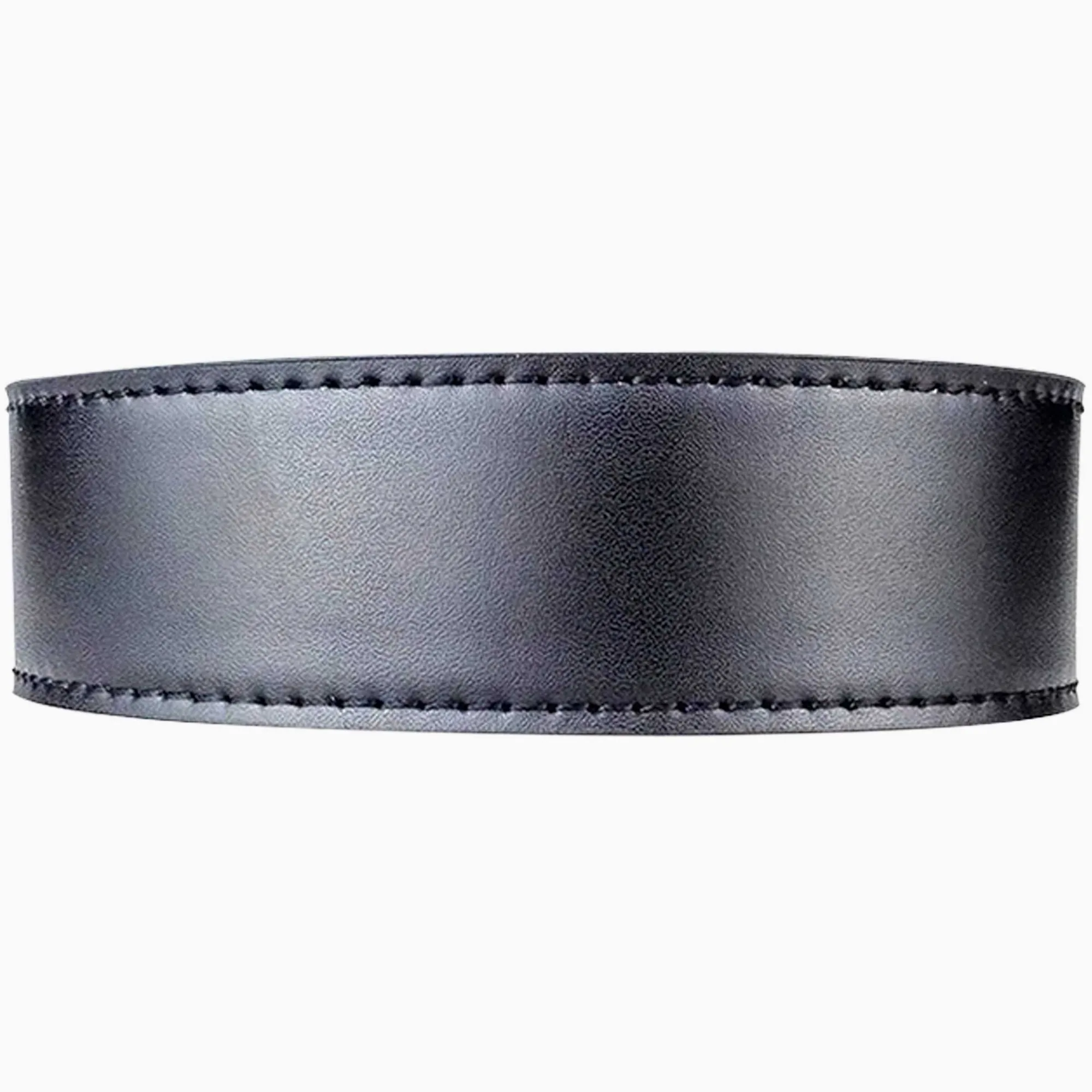 Smooth Black Leather Strap 1.38" 35mm