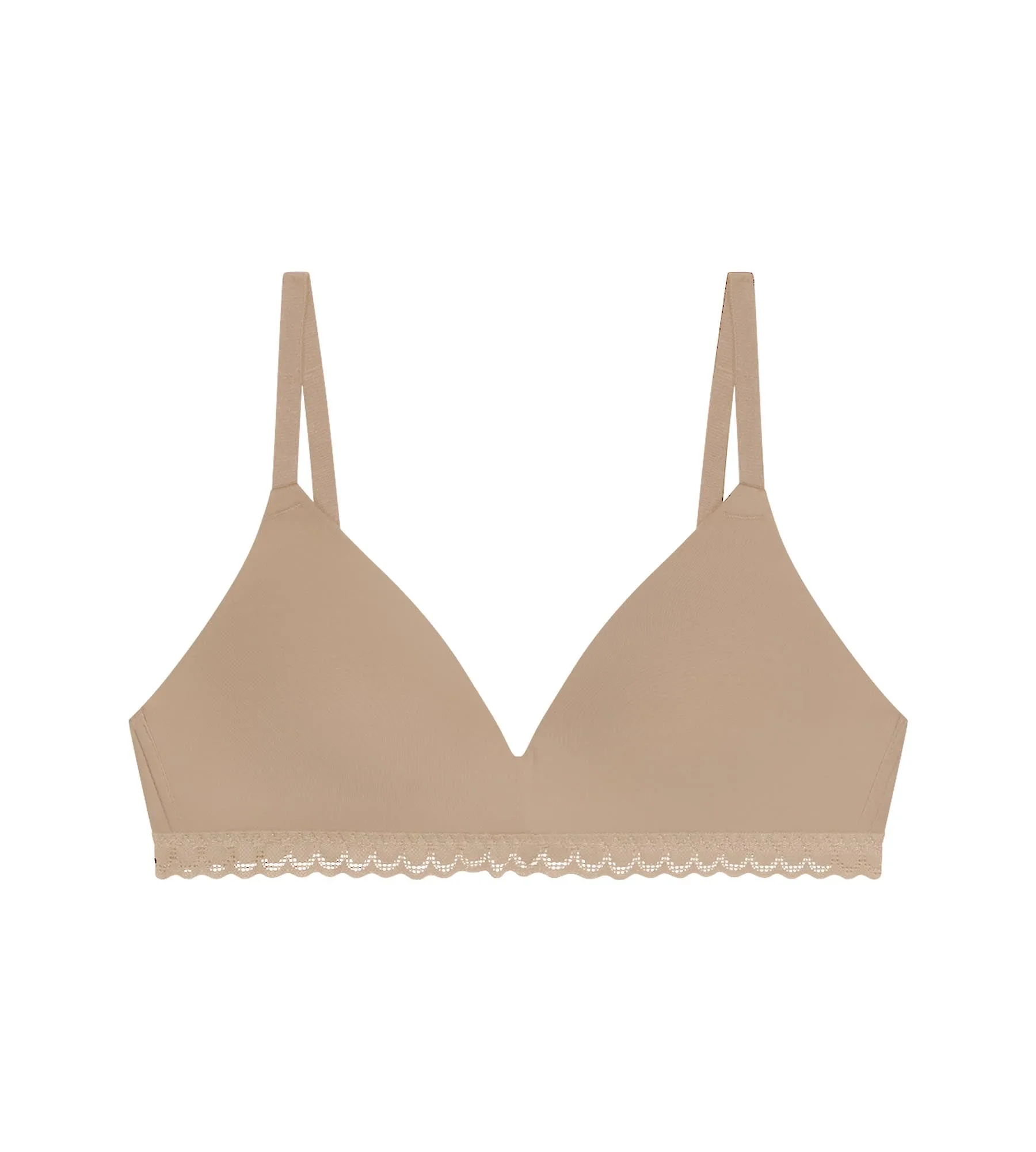 Soutien-gorge fille sans armature microfibre et dentelle Nude Daily