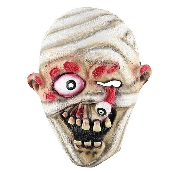 Halloween Bandage Crazed Mummy Zombie Mask
