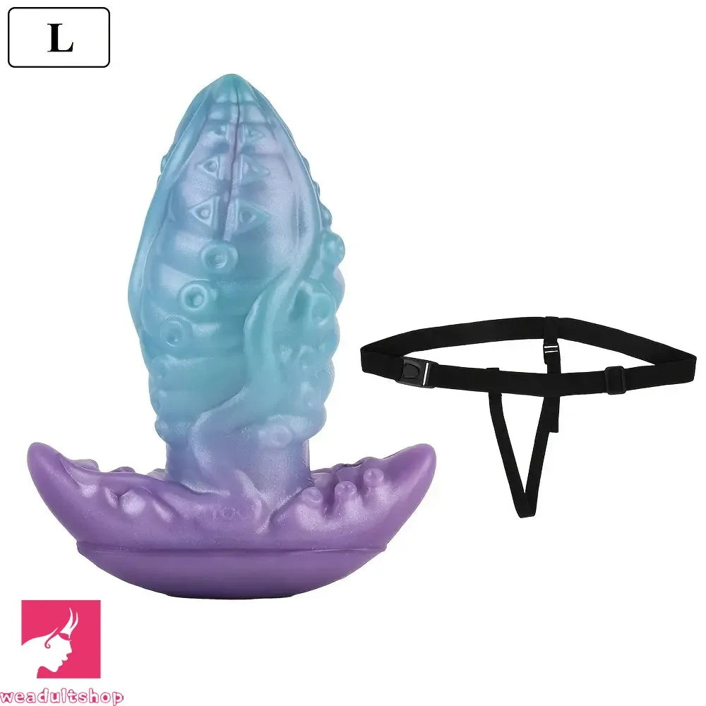 Draagbare octopus tentakel strap-on dildo gebruiken