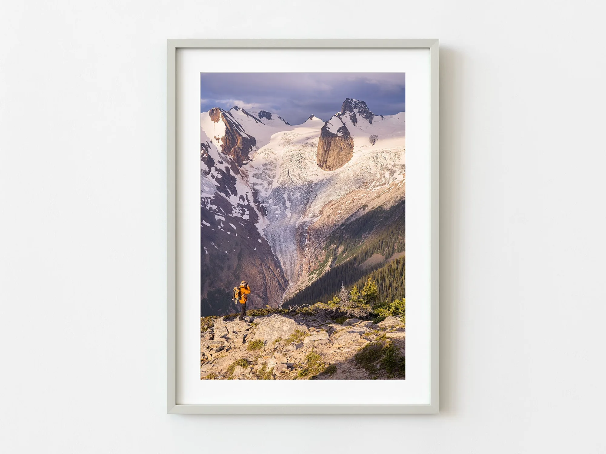How to Choose a Hiker Photography Print for a Mountain Home