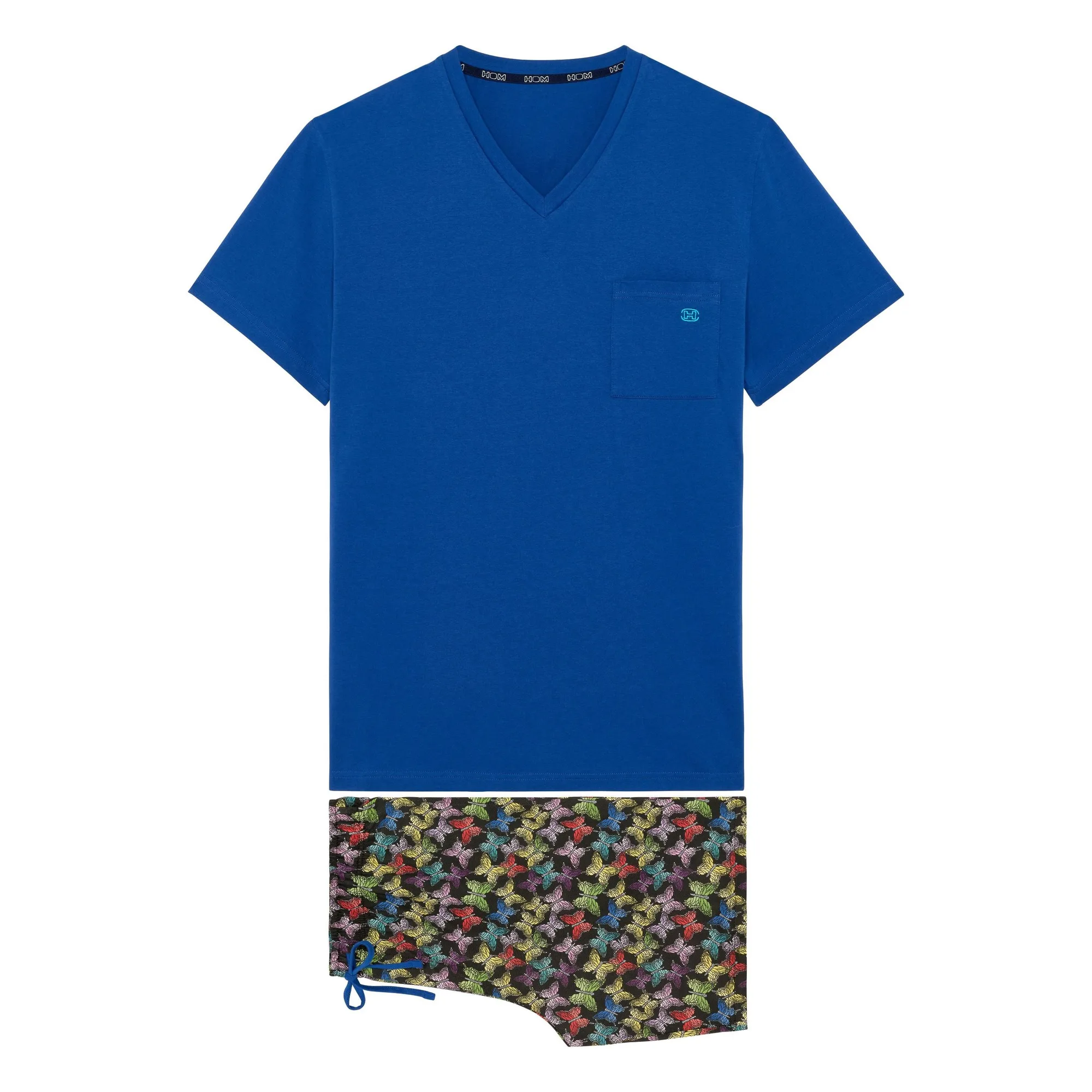 Butterfly Short Pajama Set | Multico Print 402942-P023