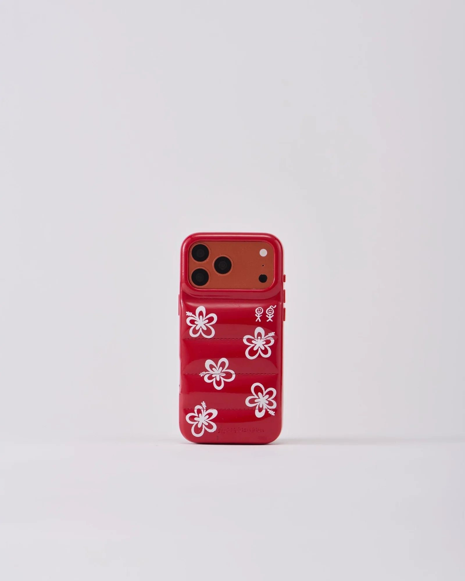 حقيبة Puffer Hibiscus 01 بالأحمر الاستوائي: إطلالة جريئة