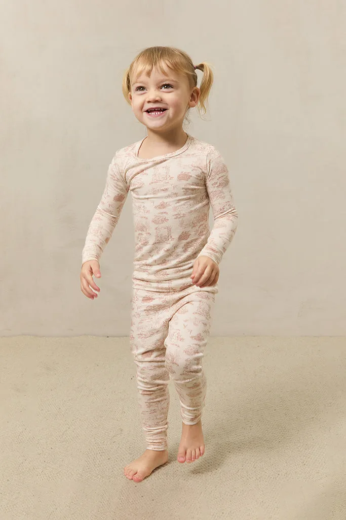 Rose Toile Toddler Sleep Set