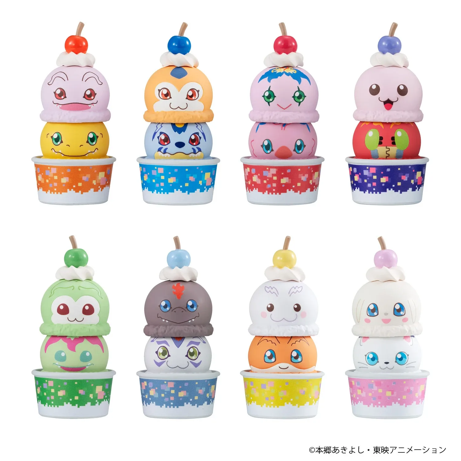 Tsumichen Chibi Digimon Adventure Set - Digimon Official Statue - MegaHouse