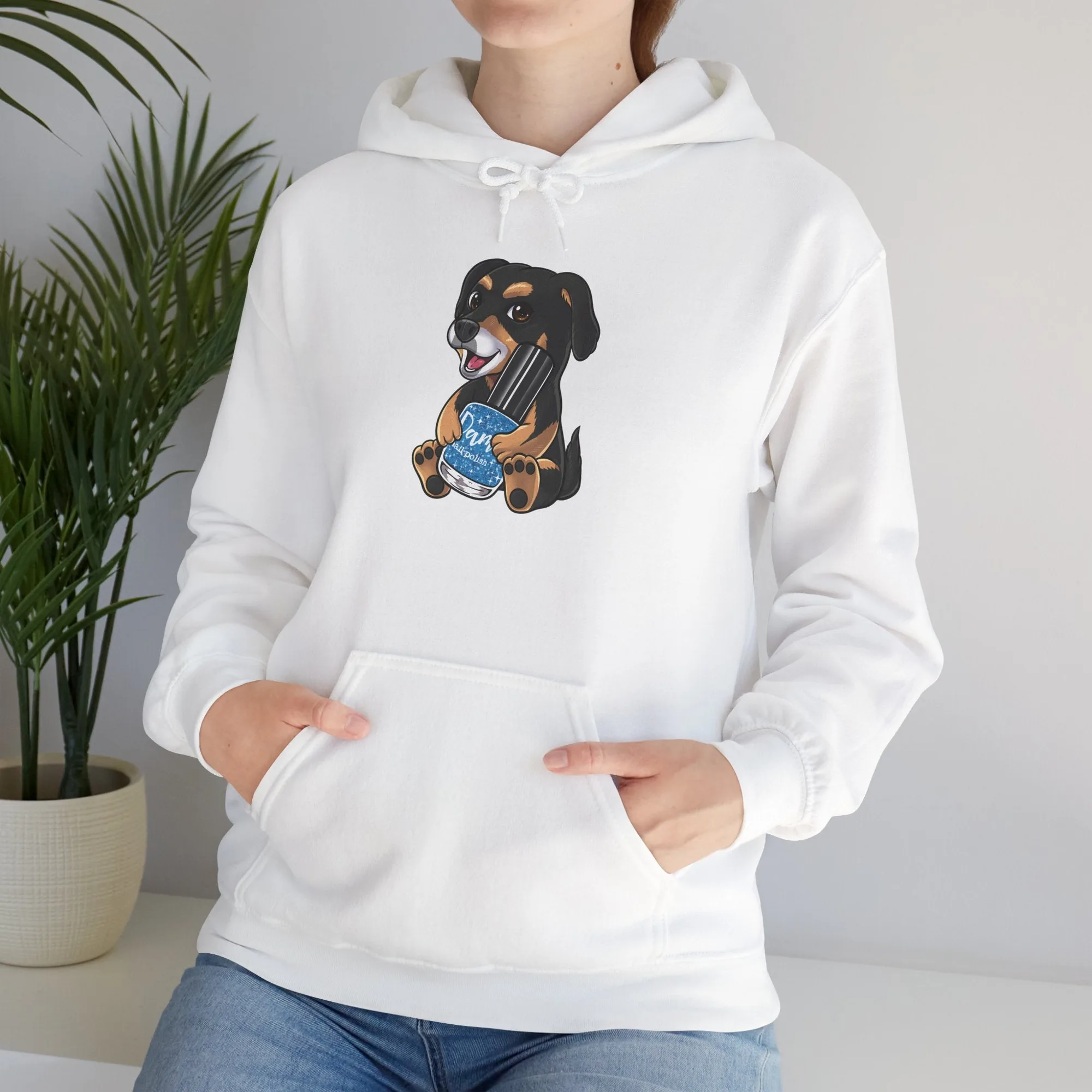 Hoe stijl je een schattige hondenliefhebber-hoodie voor nagelstylisten