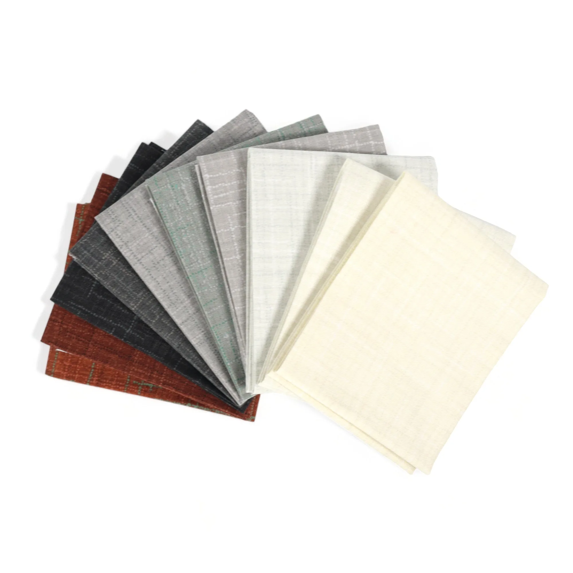 Grasscloth Cottons Black, Gray, Brown, Ivory (10) Piece Fat Quarter Bundle