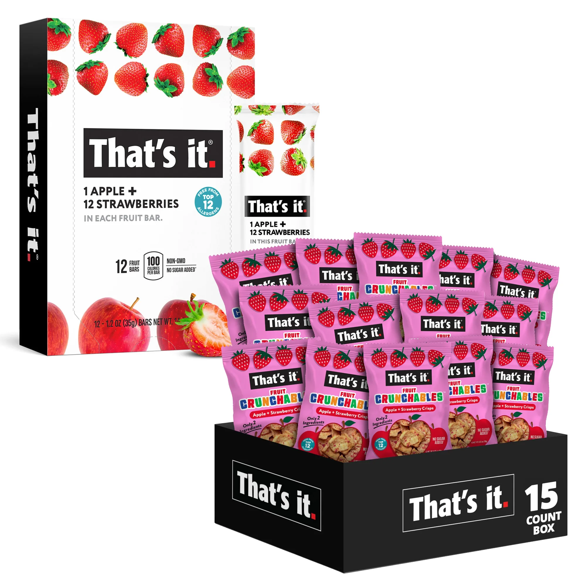 Strawberry Fruit Crunchables & Bar Bundle Box