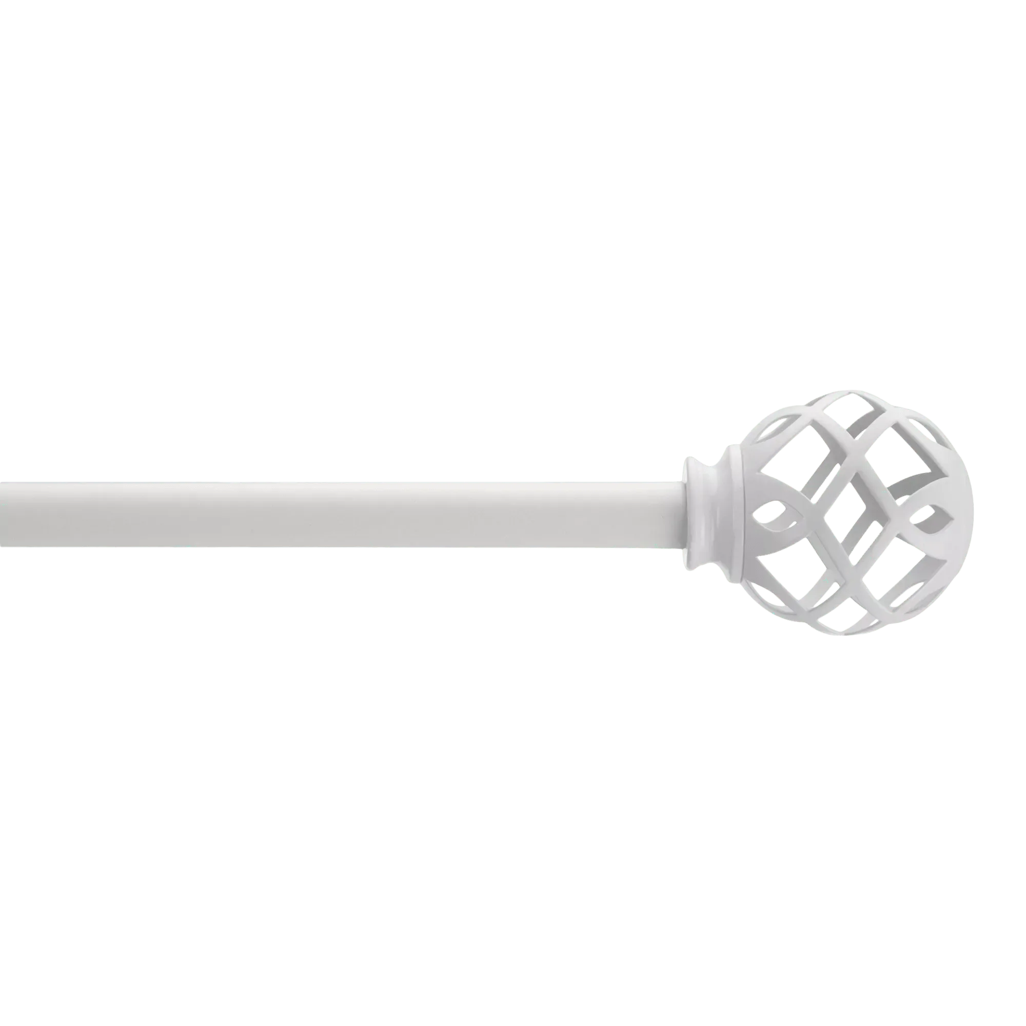 ホワイト カーテンレールセット - 直径5/8mm