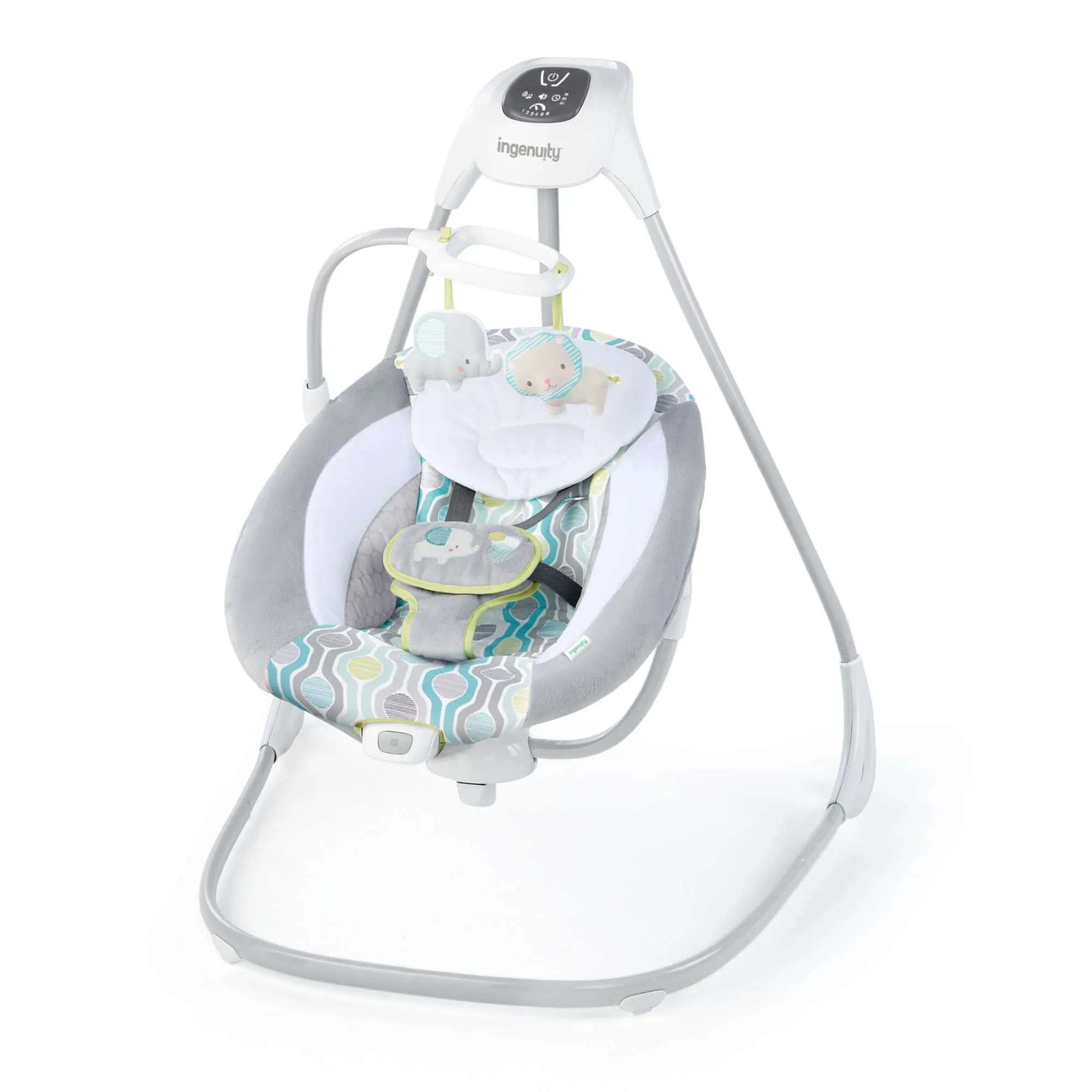Ingenuity SimpleComfort Multi-Direction Compact Vibrating Baby Swing, Everston