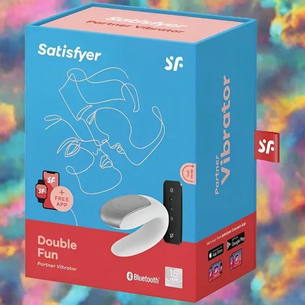 Satisfyer App Enabled Double Fun - White
