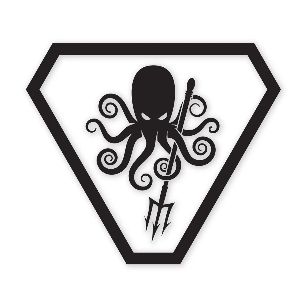 SPD Kraken ProCut Sticker - Black