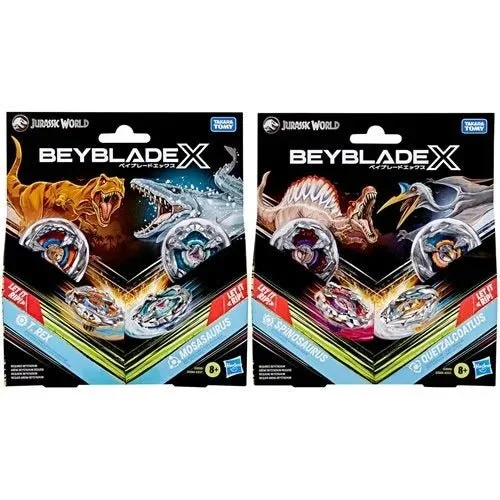 دليل مقارنة Beyblade X Jurassic World: مجموعة مزدوجة
