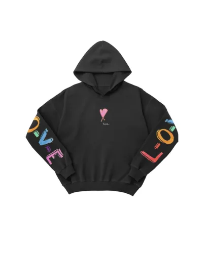 L-O-V-E Hoodie Charcoal - Children's Sizes Available!