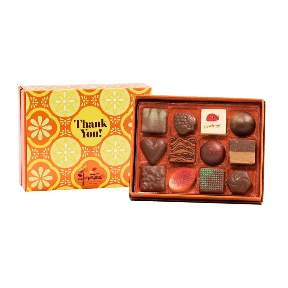 Milk Chocolate Bonbons with Thank You Sleeve