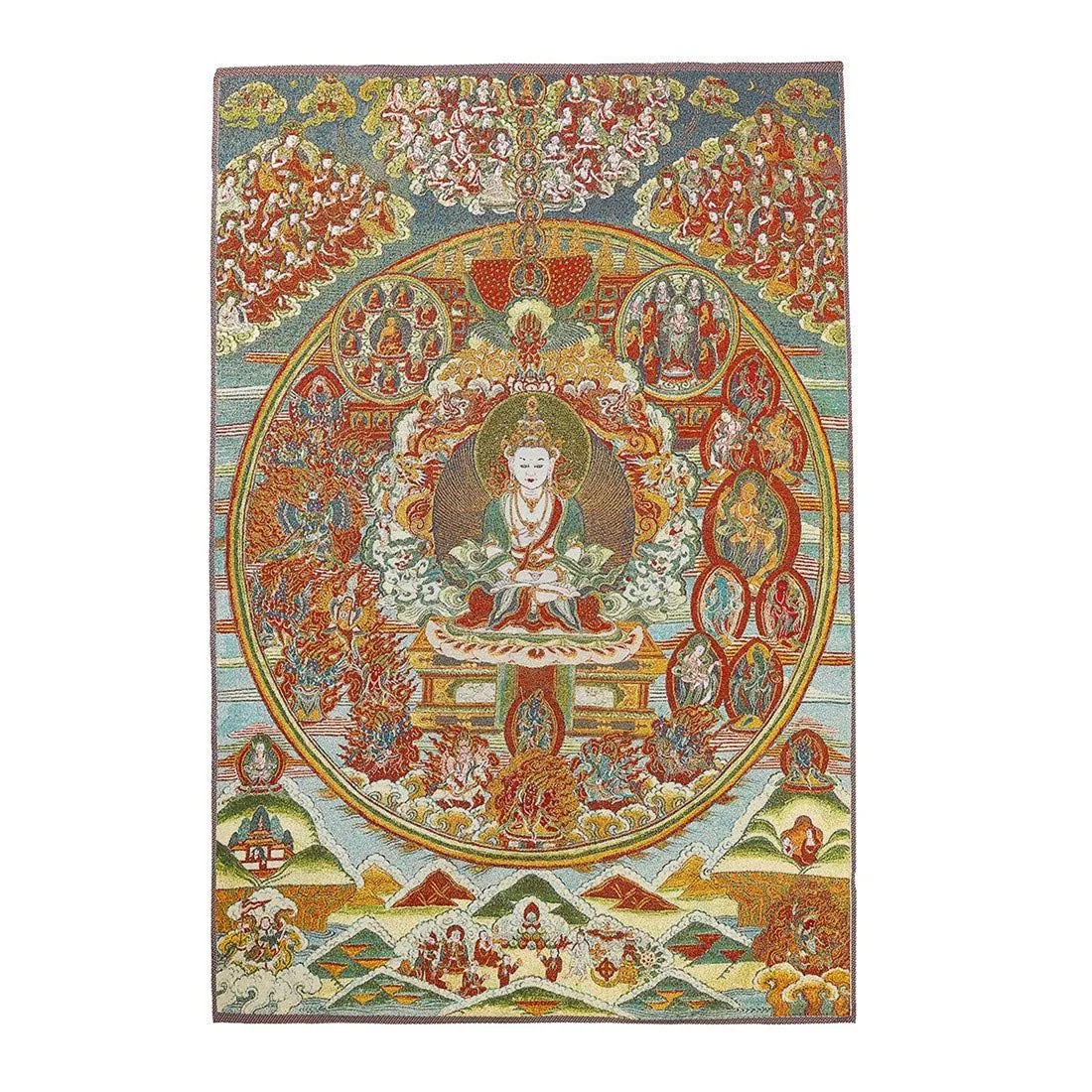 Jedwabny Haft Tybetańska Thangka