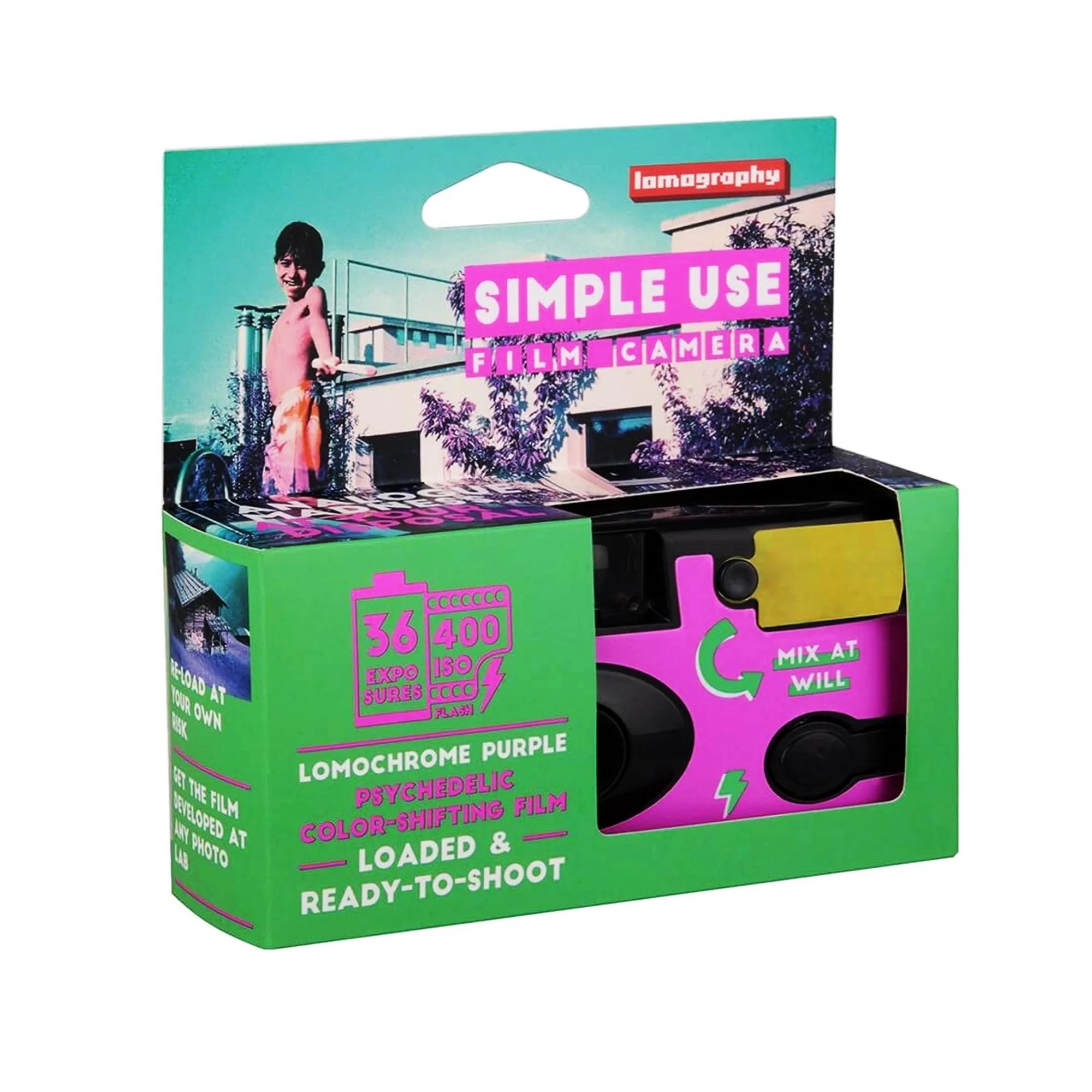 Lomography Simple Use Film Camera - LomoChrome Purple