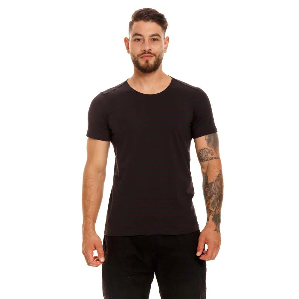 T-SHIRT WITH BLACK VOLATILE SLEEVE 23 BLACK